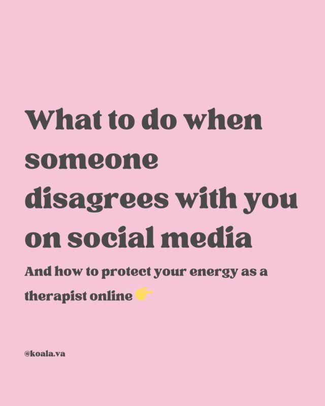 Sharing your voice as a therapist isn’t just about marketing. It’s an act of leadership.

You don’t need to be perfect.

And you DON'T need universal approval.

You just need to be aligned, honest, and clear about who you’re here to help.

And when disagreement happens (because it will!), let it be a sign that you’re showing up fully.

Not everyone will get it.

But your dream clients will.

And they’re the ones who matter most!

Want to protect your boundaries on social media, without sounding cold or clinical?

Grab my Social Media Disclaimer Template for Therapists and create a clear, compassionate boundary that protects both you and your potential clients. It’s free, and it’ll save you hours of second-guessing 👉 Comment DISCLAIMER and I'll send you the link.

#SocialMediaBoundaries #EthicalSocialMedia #SocialMediaForTherapists #SocialMediaCoach #SocialMediaCoaching #CoachForTherapists #PrivatePracticeMarketing #MarketYourPrivatePractice #SocialMediaTips