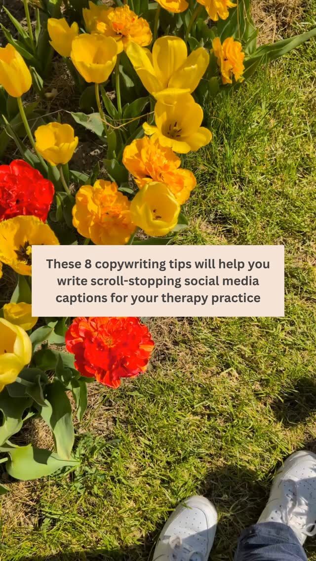 Want your next post to get more engagement? Do this 👇

1. Start with a bold opening line that speaks directly to your dream client’s thoughts or feelings

2. Write your caption like you’re chatting with a favourite client

3. Use specific examples and everyday details so your words paint a picture they recognise

4. Talk about the real-life challenges your clients face, in the way they would describe them

5. Keep your writing focused by imagining one real client you love working with as you write

6. Use line breaks and short sentences so your caption feels calm and easy to read

7. Always guide your reader with one clear, purposeful call to action

8. Ask simple, thoughtful questions that make people pause and want to share something real

Comment COPY and I'll send you the full guide on how to make these tips work for your content ❤️

#CopywritingTips #SocialMediaForTherapists #SocialMediaManagerForTherapists