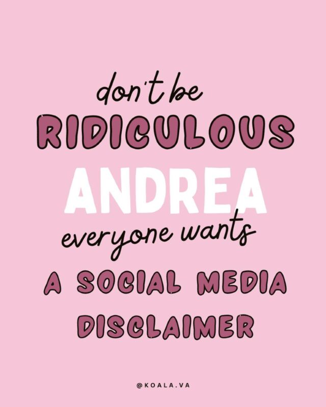 With great visibility comes great responsibility! And that’s where a social media disclaimer comes in 😁

Does trying to navigate the line between educating and engaging vs. protecting yourself and your clients make you feel a bit uncomfy?

Feel unsure about what you can and can’t say online, or how to manage messages from followers seeking support?

Comment BLOG2 to find out why every therapist needs one (and why it’s not just about “covering yourself”) ❤️

#SocialMediaForTherapists #SocialMediaDisclaimer #EthicalSocialMedia